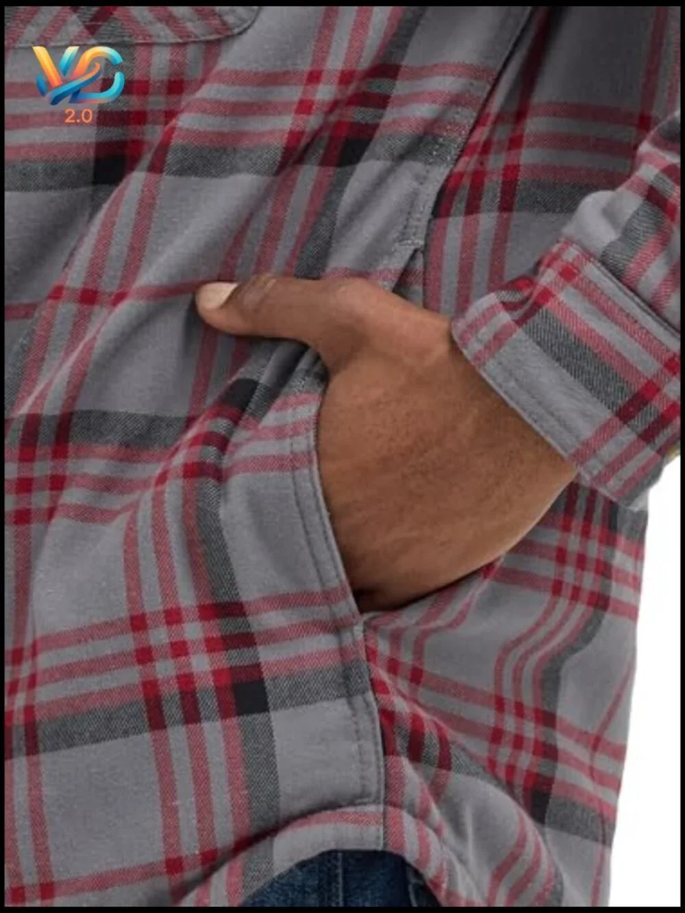 Men's Sherpa Lined Flannel Shirt Jacket Long Sleeve Relaxed Fit Plaid